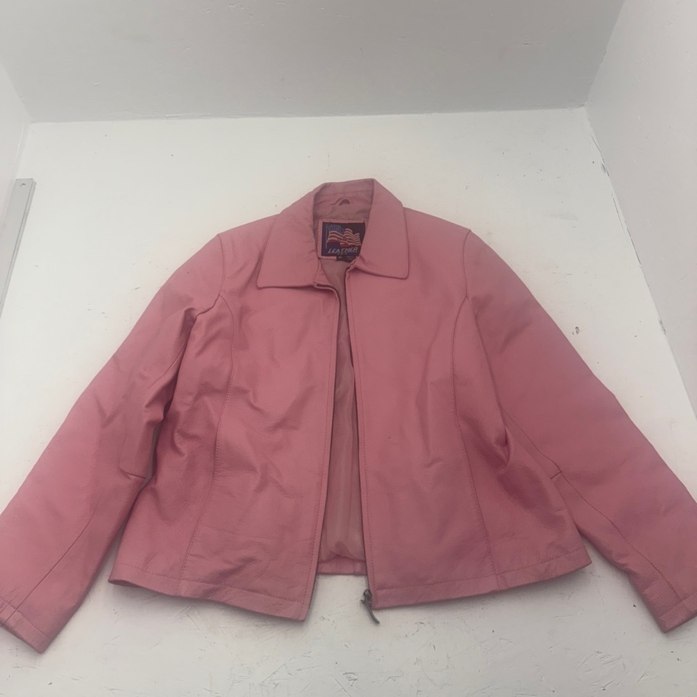 Pink Leather Jacket